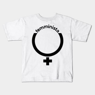 Feminist Italian Femminista Kids T-Shirt